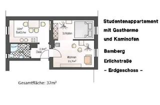 Wohnung kaufen in 96050 Bamberg, Bamberg - 1-Zimmerwohnung
