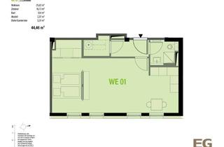 Wohnung kaufen in Gernotstraße 36, 10365 Lichtenberg, Hochwertige 2-Zimmer-Neubauwohnung in Berlin-Lichtenberg – 44 m² - RESERVIERT