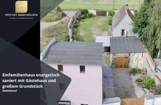 Einfamilienhaus kaufen in 06184 Kabelsketal, Einfamilienhaus energetisch saniert mit Gästehaus und großem Grundstück