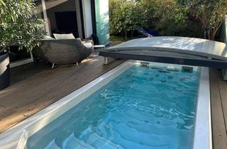 Haus mieten in 79576 Weil am Rhein, Hochwertig möblierte Doppelhaushälfte mit Swim Spa, Glasfreisitz und privatem Gym nahe Basel