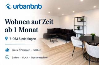 Immobilie mieten in Wurmbergstraße, 71063 Sindelfingen, Zeitwohnen in Sindelfingen – großzügige 4-Zimmerwohnung mit Balkon