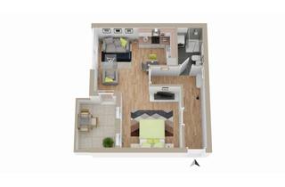 Wohnung kaufen in Rothenfelder Straße, 38440 Wolfsburg, Innenstadt - 1-Zimmer Wohnung: kompakt, gepflegt und perfekt angebunden