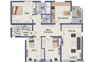 Wohnung mieten in 63110 Rodgau, Großzügige 4-Zimmer-Wohnung mit mehreren Balkonen in ruhiger Lage von Rodgau-Jügesheim