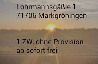 Wohnung mieten in 71706 Markgröningen, 1 ZW in Markgröningen/Ohne Provision