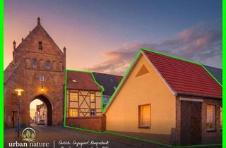 Haus kaufen in 18465 Tribsees, Historisches Fachwerkhaus mit Gewölbekeller & idyllischem Innenhof – direkt am Stadttor von Tribsees