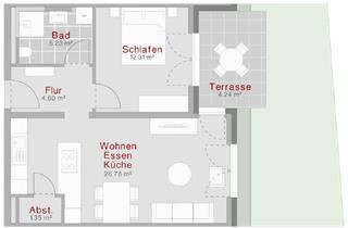 Wohnung mieten in Fridolinstraße 12, 79189 Bad Krozingen, 2-Zimmer-Wohnung mit Terrasse und Garten in Bad Krozingen
