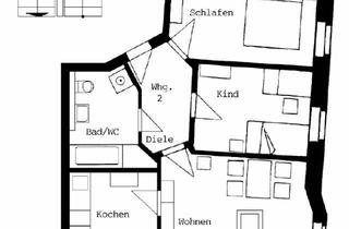 Wohnung mieten in Wiesestraße, 07548 Gera, Schicke, optimal aufgeteilte 3-Raum-Wohnung mit Personenaufzug im 2.OG !