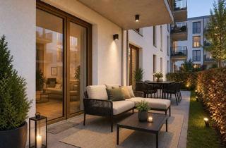Wohnung kaufen in 86899 Landsberg, Sofort einziehen - mitten im Grünen: Phantastische 3,5-Zimmer-Gartenwohnung mit Lechblick