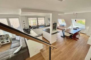 Wohnung kaufen in 40489 Wittlaer, Wohnen am Rhein: Hochwertig sanierte 4-Zimmer-Maisonettewohnung in begehrter Wittlaer Lage