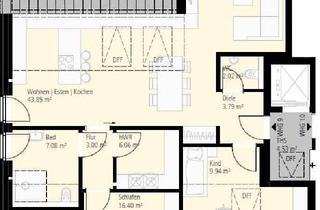 Wohnung mieten in 48683 Ahaus, Neubau-Erstbezug in Alstätte: Moderne Dachgeschosswohnung mit Dachterrasse und Einbauküche!