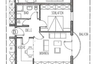 Wohnung mieten in Langendammscher Weg 24, 18273 Güstrow, Großzügige 3-Zimmer-Wohnung mit Balkon in Güstrow – gepflegtes Wohnen in attraktiver Lage