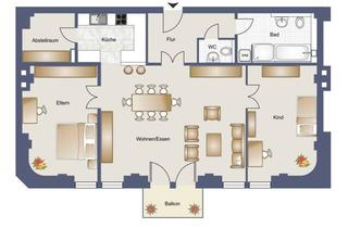 Wohnung kaufen in 01259 Dresden, *Anlageobjekt - Exklusive 3 Raum WE in Dresden*Balkon* *kernsaniert*Stellplatz* *provisionsfrei*