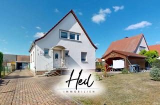 Einfamilienhaus kaufen in 04565 Regis-Breitingen, Freistehendes Einfamilienhaus mit 840 m² Grundstück | Bungalow & Garage | sofort verfügbar