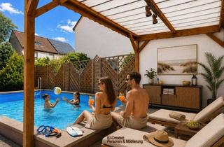 Doppelhaushälfte kaufen in 90592 Schwarzenbruck, Ein Zuhause mit eigenem Pool Charmante Doppelhaushälfte mit Raum für Familie und neue Wohnideen