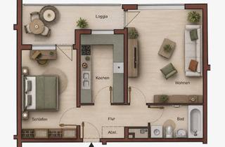 Wohnung kaufen in Friedrich-Naumann-Straße 23, 67071 Oggersheim, 2-ZKB mit Loggia in energetisch saniertem Haus