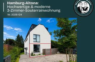Wohnung mieten in 22549 Osdorf, Hamburg-Altona: Hochwertige & moderne 3-Zimmer-Souterrainwohnung