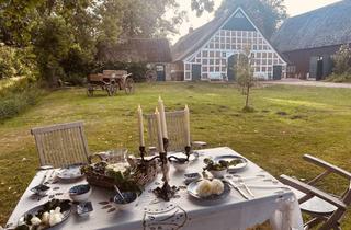 Haus kaufen in Medemstade 51, 21775 Ihlienworth, Reetgedecktes Landhaus/Resthof an d. Nordsee mit gr. Scheune, Pferdehaltung möglich-provisionsfrei!