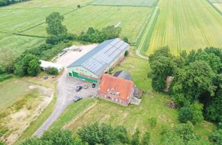 Haus kaufen in 25693 Volsemenhusen, Resthof mit ca. 22.000 m² Grundstück, großer Halle, Pferdeboxen & PV-Anlagen