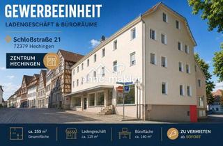 Gewerbeimmobilie mieten in Schloßstraße 21, 72379 Hechingen, Gewerbeflächen in zentraler Lage von Hechingen – flexibel einzeln oder gemeinsam anmietbar