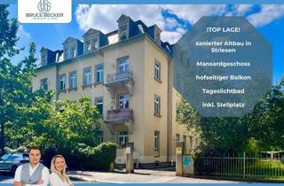 Wohnung kaufen in 01309 Dresden, In perfekter Lage! - Vermietete 2-Zimmer-Wohnung mit Balkon und Stellplatz in Dresden-Striesen!