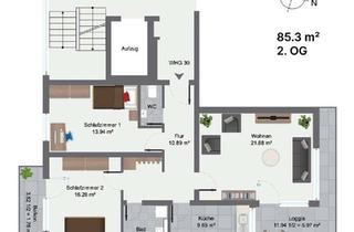 Wohnung kaufen in 82110 Germering, Germering - Modernisierte 3-Zimmer Wohnung in Germering 85.3m