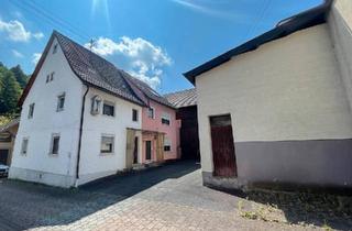 Doppelhaushälfte kaufen in 74746 Höpfingen, Höpfingen - 2 Doppelhaushälften mit Garten, Scheune und Nebengebäude