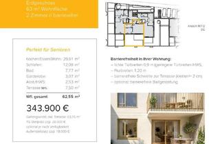Wohnung kaufen in Moltkestr., 89129 Langenau, Neubau WHG 2.2 - M7/2 - Erdgeschoss - 63m²
