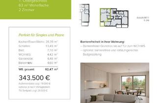 Wohnung kaufen in Moltkestr., 89129 Langenau, Neubau WHG 1.5 - M7/1 - 1. Obergeschoss - 63m²