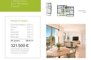 Wohnung kaufen in Moltkestr., 89129 Langenau, Neubau WHG 1.4 - M7/1 - 1.Obergeschoss - 59m²