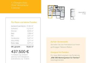 Wohnung kaufen in Moltkestr., 89129 Langenau, Neubau WHG 2.6 - M7/2 - 1.Obergeschoss - 79m²