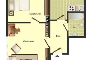 Wohnung mieten in Bachstraße 15, 59423 Unna, Charmante 2-Zimmer-Altbauwohnung in Unna – mit Laminatboden und neuem Badezimmer