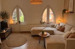 Wohnung mieten in Rathausmarkt 1a, 24837 Schleswig, hyggelige Turmzimmer Wohnung mitten in der Altstadt. 2,5 Zi ** neue Fenster ** historischer Altbau