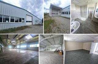Gewerbeimmobilie kaufen in 99444 Blankenhain, Ca. 6.102 m² GS mit 2 Warmlagerhallen mit Büro- + Sozialtrakt, gr. Rolltore, Löschteich, SP