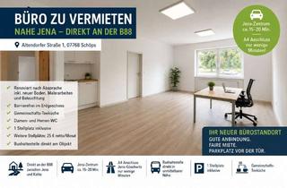 Büro zu mieten in Altendorfer Straße, 07768 Schöps, 78 m² Büroeinheit mit 2 Büros + Lager - direkt B88 nahe Jena