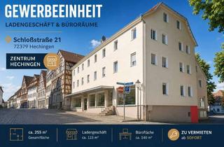 Gewerbeimmobilie mieten in Schloßstraße 21, 72379 Hechingen, Gewerbeflächen in zentraler Lage von Hechingen - flexibel einzeln oder gemeinsam anmietbar