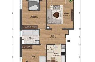 Wohnung kaufen in Mühlenstraße 12, 25436 Uetersen, 25436 Rosenstadt Uetersen 3-Zimmer Eigentumswohnung -vermietet- mit Balkon und KFZ Stellplatz
