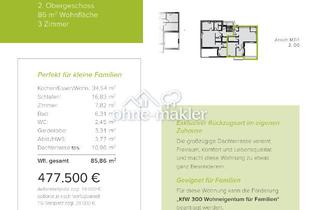 Wohnung kaufen in 89129 Langenau, Neubau WHG 1.6 - M7/1 - 2. Obergeschoss - 86m²