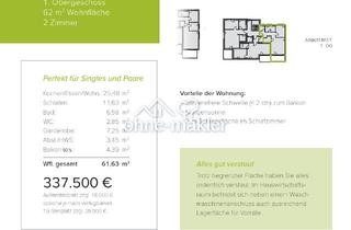Wohnung kaufen in 89129 Langenau, Neubau WHG 1.3 - M7/1 - 1.Obergeschoss - 62m²