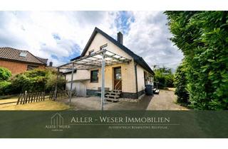 Haus kaufen in 27299 Langwedel, Langwedel | Großzügiges Wohnhaus mit Garten, Keller und Garage sowie aktuell vermietetem Obergeschos