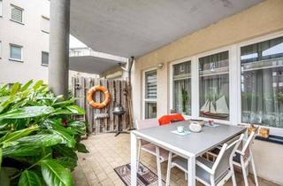 Wohnung kaufen in Oberlotse-Voß-Weg, 18119 Hohe Düne, Drei Zimmer, zwei Terrassen, eine Minute zum Wasser, vermietet, provisionsfrei