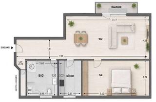 Wohnung kaufen in Ahornring, 06184 Kabelsketal, ***Saniert*** 2-Raum-Wohnung ***Vermietet Balkon TG-Stellplatz Keller