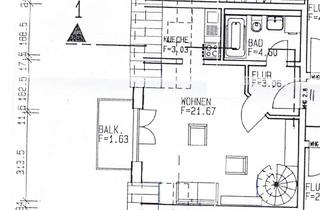 Immobilie mieten in Hauptstr. 62b, 85399 Hallbergmoos, Möblierte Galeriewohnung mit Balkon - nach Absprache frei