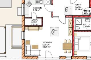 Wohnung mieten in Schillerstr 5a, 93326 Abensberg, Barrierefreie 2,5-Zimmer-Erdgeschosswohnung mit Terasse und Garteb