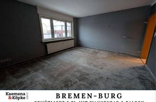 Wohnung mieten in 28717 Burgdamm, SOFORT FREI: Gemütliche 2 Zi. Wohnung mit Duschbad, EBK und Balkon