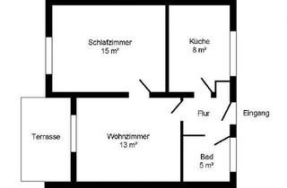 Wohnung kaufen in 74172 Neckarsulm, Neckarsulm - 2 Zimmer EG Wohnung mit Terasse in Amorbach als Sanierungsobjekt
