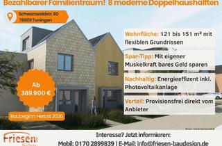 Doppelhaushälfte kaufen in 78609 Tuningen, Tuningen - Bezahlbarer Familientraum | Neubau Doppelhaushälfte in Tuningen