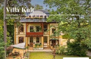 Villa kaufen in 12203 Lichterfelde, Villa Kult - Historische Fachwerkvilla mit drei Wohnebenen und viel Potenzial am Teltower Kanal