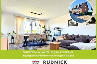 Wohnung kaufen in 31515 Wunstorf, RUDNICK bietet WEITBLICK AM FELDRAND: Bezugsfreie 4-Zimmer-Wohnung mit Balkon