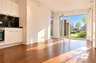 Wohnung kaufen in Alter Stadthafen, 26122 Innenstadt, Hafenviertel - Lichtdurchflutete 2 Zimmer Erdgeschosswohnung mit Einbauküche und sonniger Terrasse