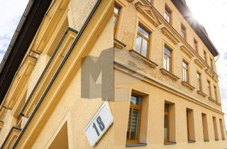 Wohnung kaufen in Graßdorfer Straße 18, 04425 Taucha, Oben viel Raum, unten ein Stück Garten.